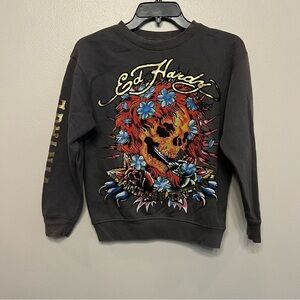 Christian Audigier Ed Hardy Children’s Medium Crewneck Bulldog Label